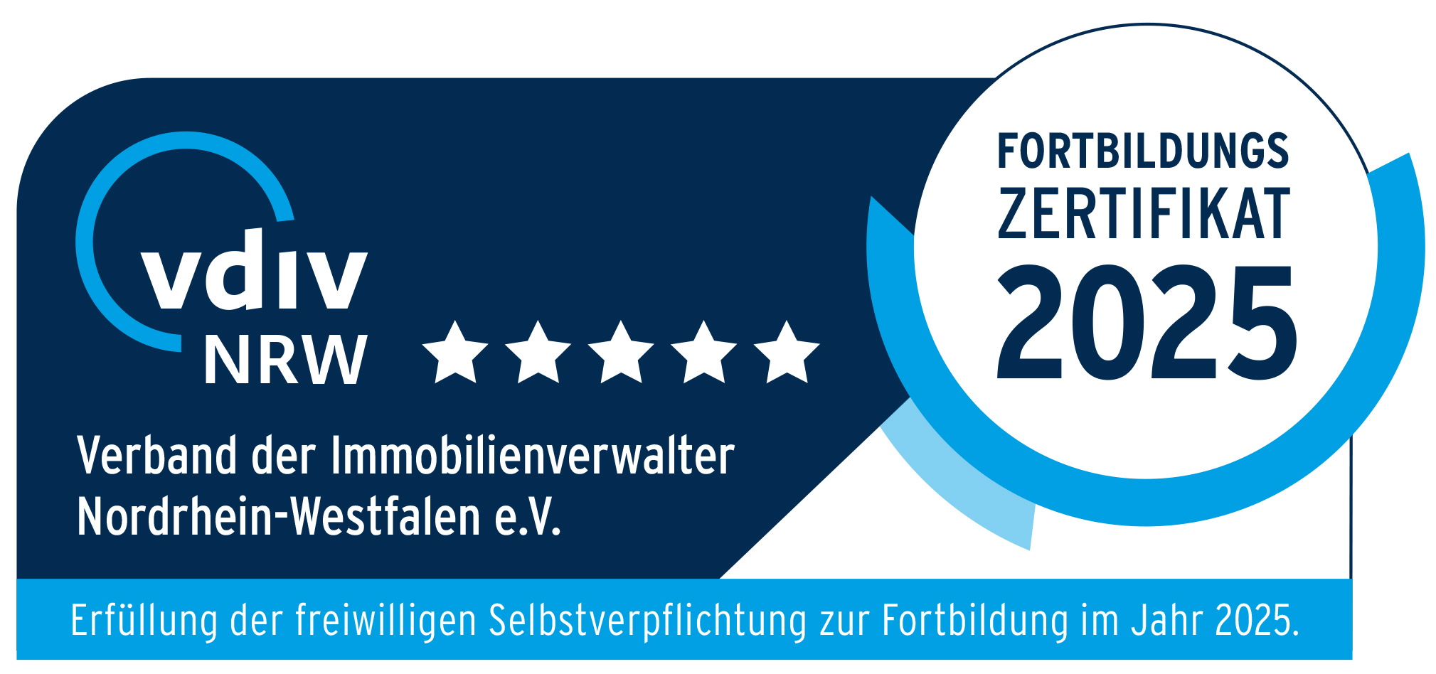 vdiv NRW Fortbildungszertifikat